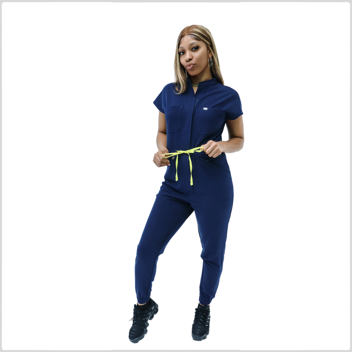 Navy blue Jumpsuit, scrub jumpsuit – VIBEZ