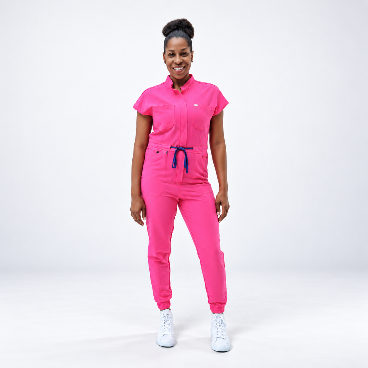 Hot pink Jumpsuit, scrub jumpsuit – VIBEZ