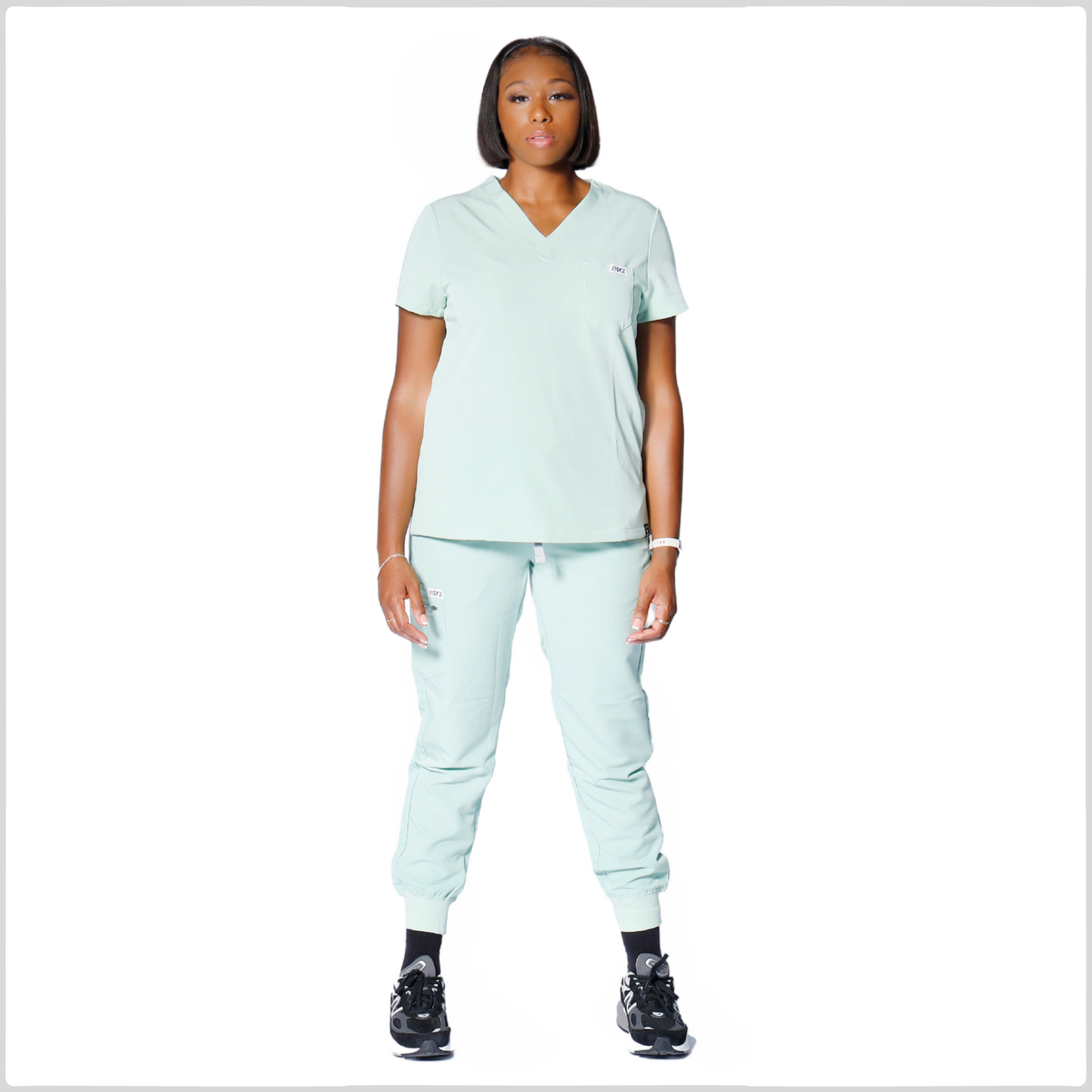MINT GREEN V-NECK