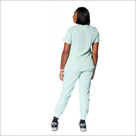 MINT GREEN V-NECK