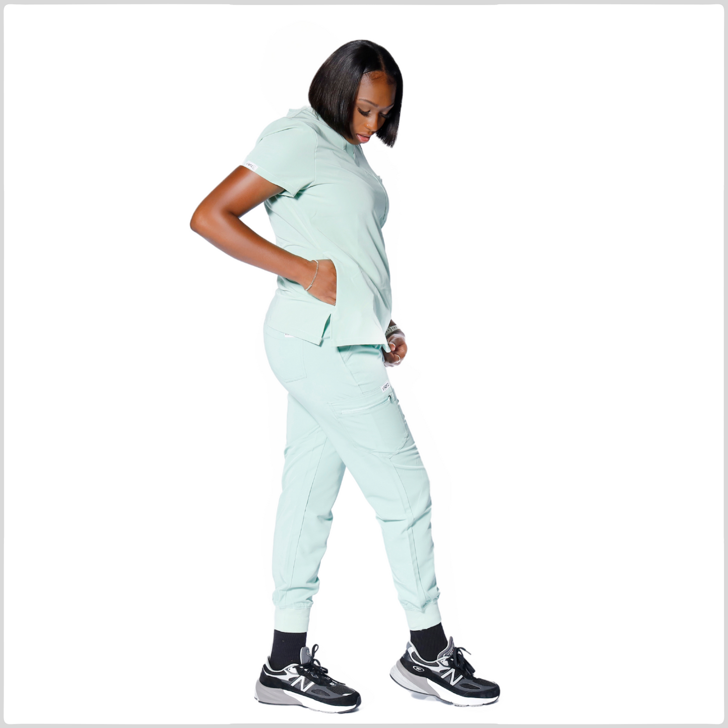 MINT GREEN V-NECK