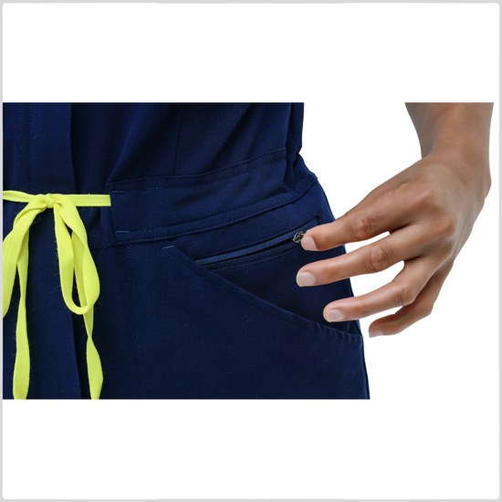 Navy Blue Scrub Jumpsuit