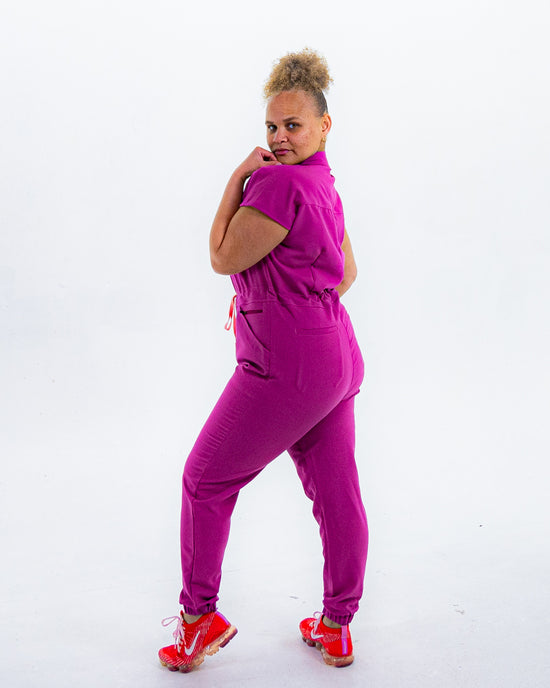 1 CORINTHIANS 13 FUCHSIA PINK JUMPSUIT